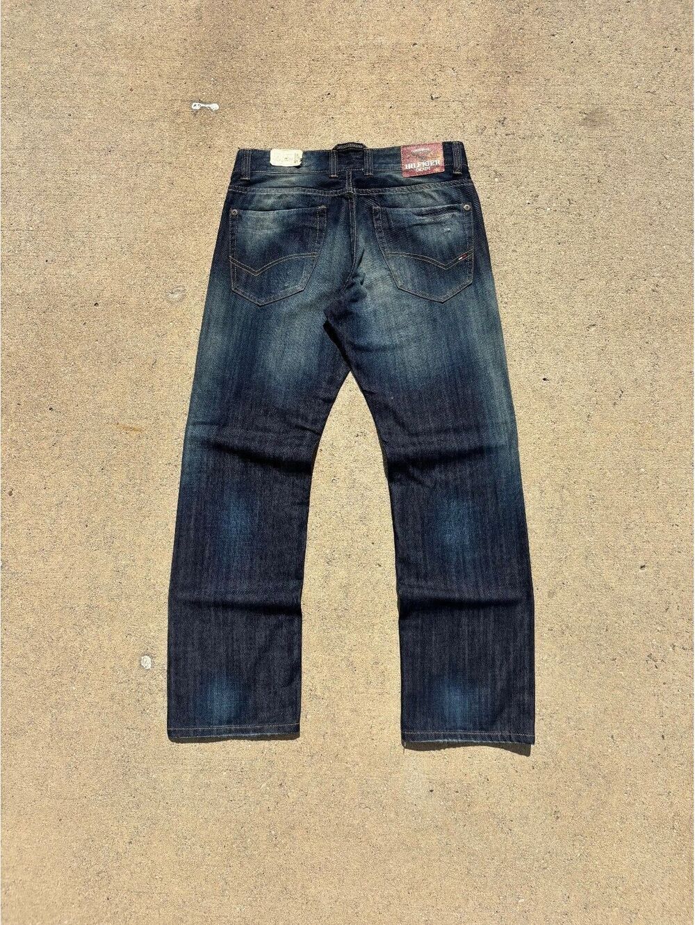 NWT Tommy Hilfiger Denim Men's Raw Dark Wash Straight Jeans